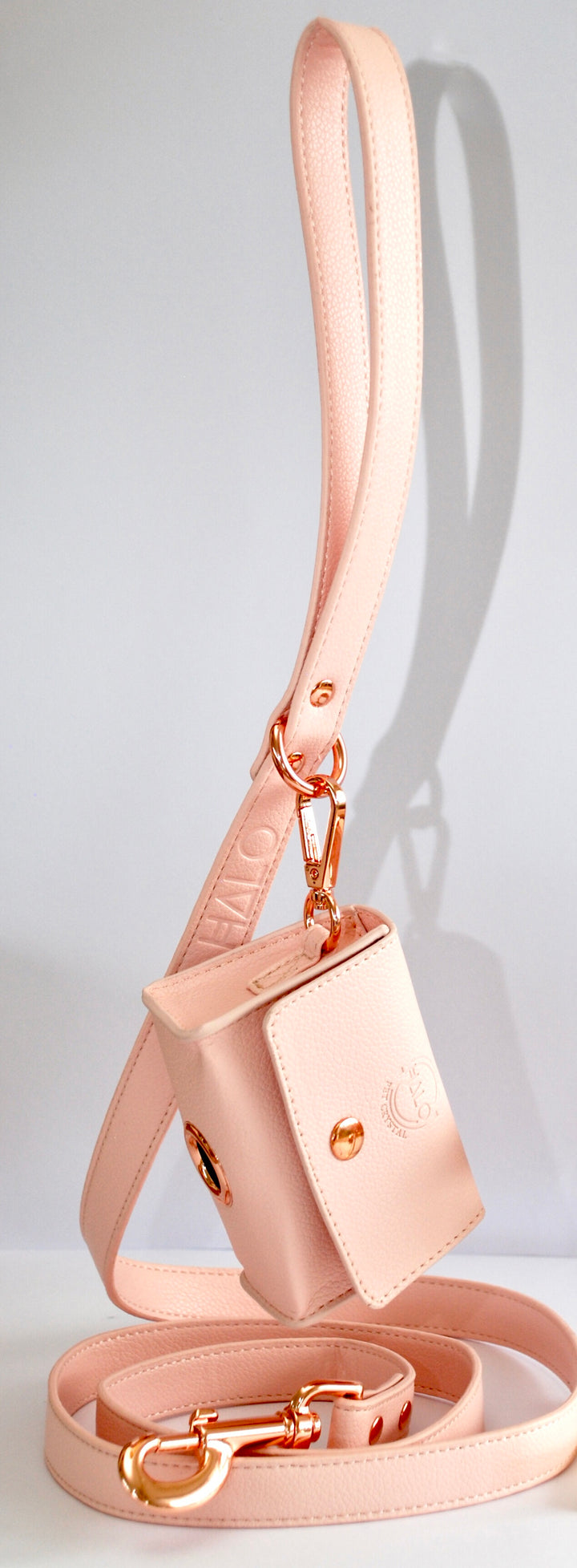 Leash and Poop Bag Holder Pink dog Leash, pink dog accessories, designer dog leash pink, dog lead