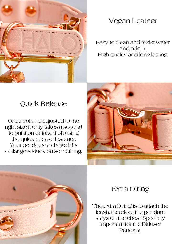 Halo Pet Crystal - Pink Champagne Crystal Collar Benefits