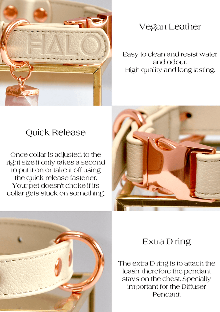 Halo Pet Crystal Royal Beige Off White Collar Benefits
