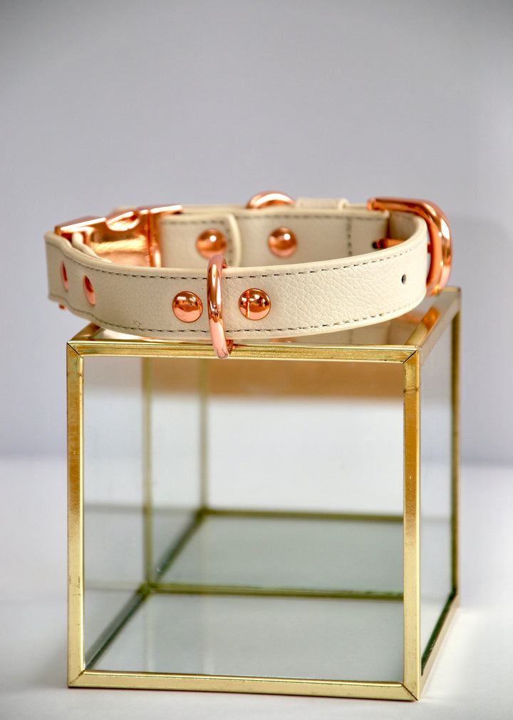 Halo Pet Crystal - Royal Beige Crystal Collar™ Back