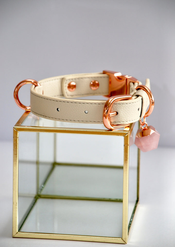 Halo Pet Crystal - Royal Beige Crystal Collar™ Side 2