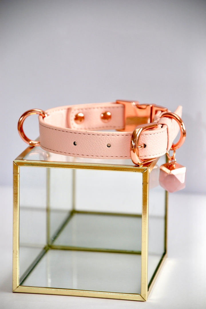Halo Pet Crystal Pink Champagne Crystal Collar™ Side 2