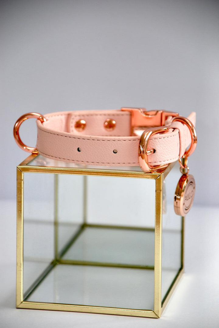 Halo Pet Crystal - Pink Champagne Diffuser Collar™ Side