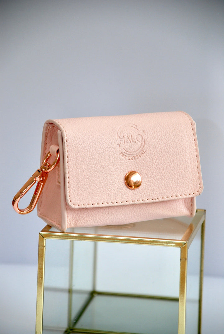 Halo Pet Crystal - Pink Champagne Poop Bag Holder